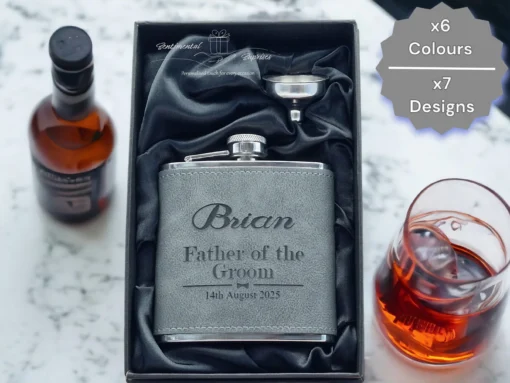 Personalised Two-Tone Hip Flask