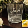 Personalised Mixer & Shot Glass (Wedding Hands)