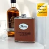 Personalised Hip Flask - Wedding Hands