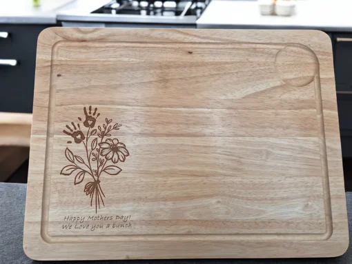 Personalised large meat/chopping board for Mothers Day